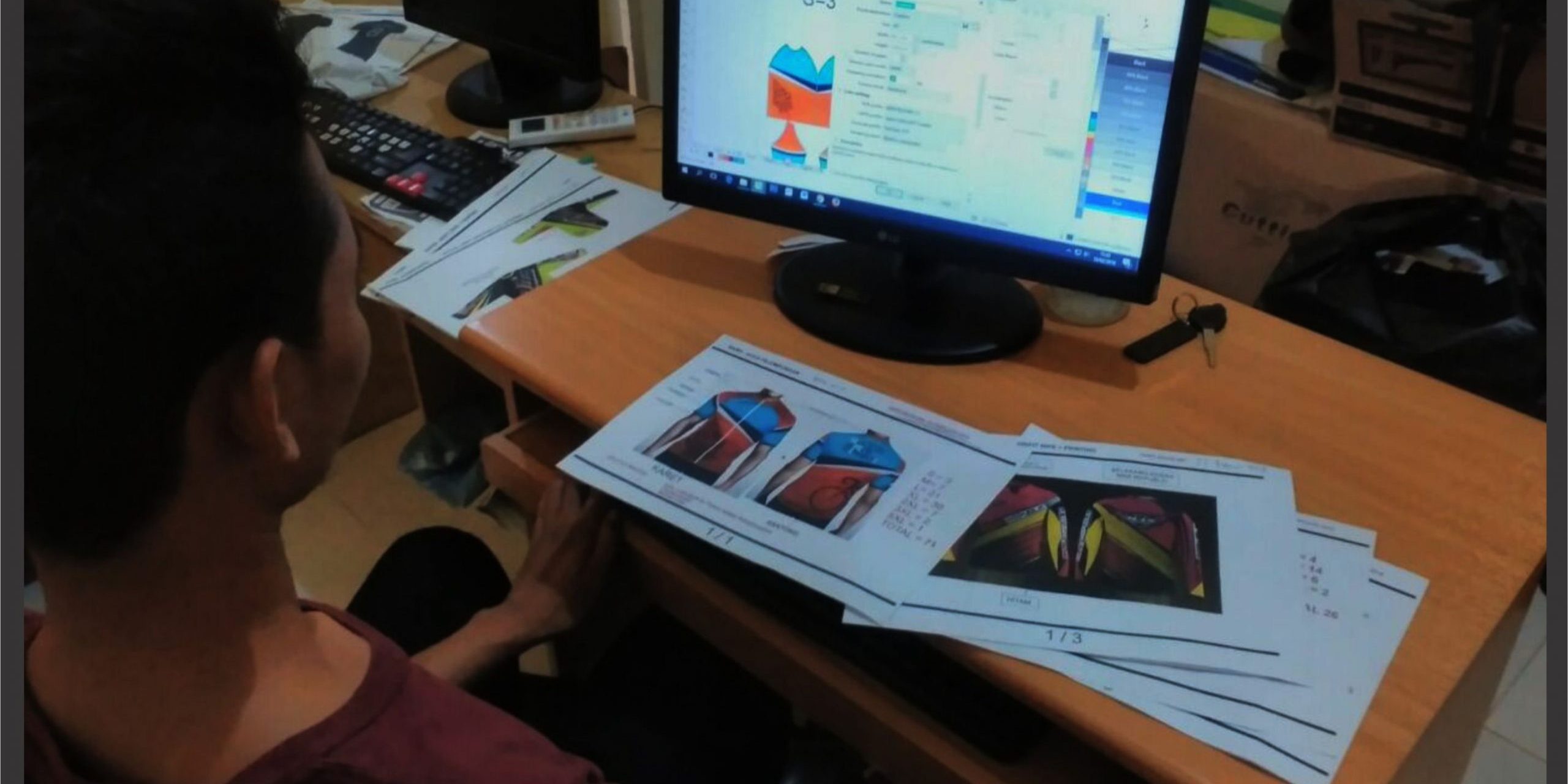 Buat design jersey sepeda Bikin Desain Jersey