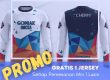Vendor konveksi tempat bikin desain model baju seragam kaos jersey custom printing jakarta bekasi promo
